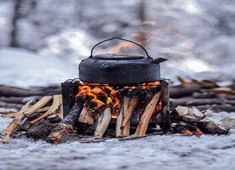 wood chips charcoal