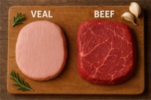 Read more about the article Veal vs Beef 2025: Full Comparison of Flavor, Age, Nutrition & Price